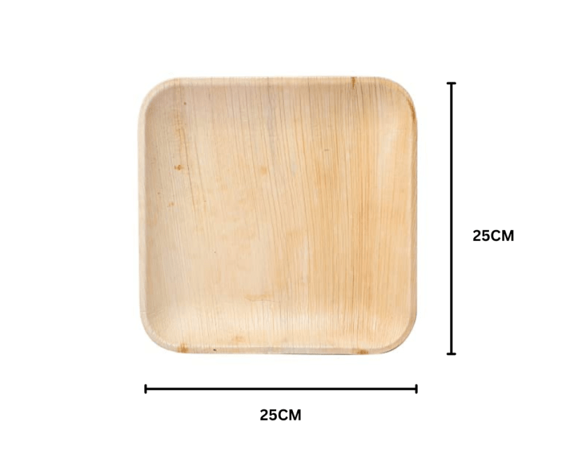 Eco friendly 10" Square Palm Leaf Plate - Image 3