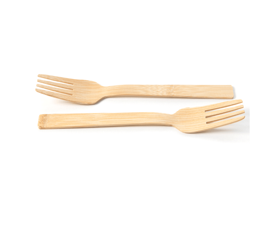 Natural Bamboo Forks – Set of 100