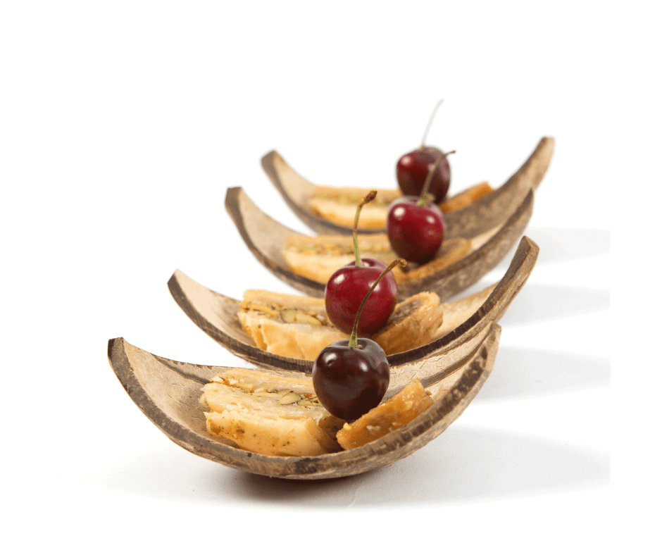 Handcrafted Coconut Boat Bowls - Pack of 5 or 20